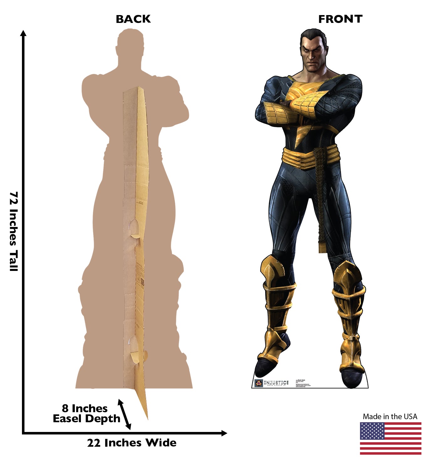 Life-size Black Adam Gods Among Us Cardboard Cutout - All Cutouts