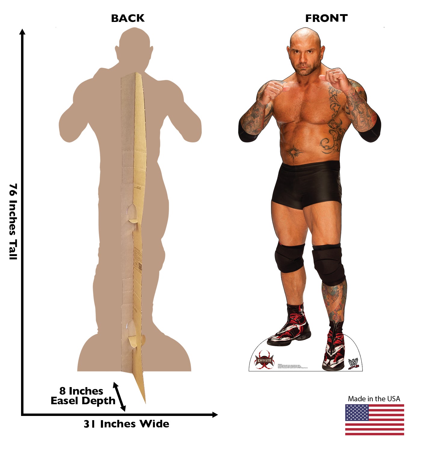 Life-size Batista - WWE Cardboard Standup | Cardboard Cutout - All Cutouts