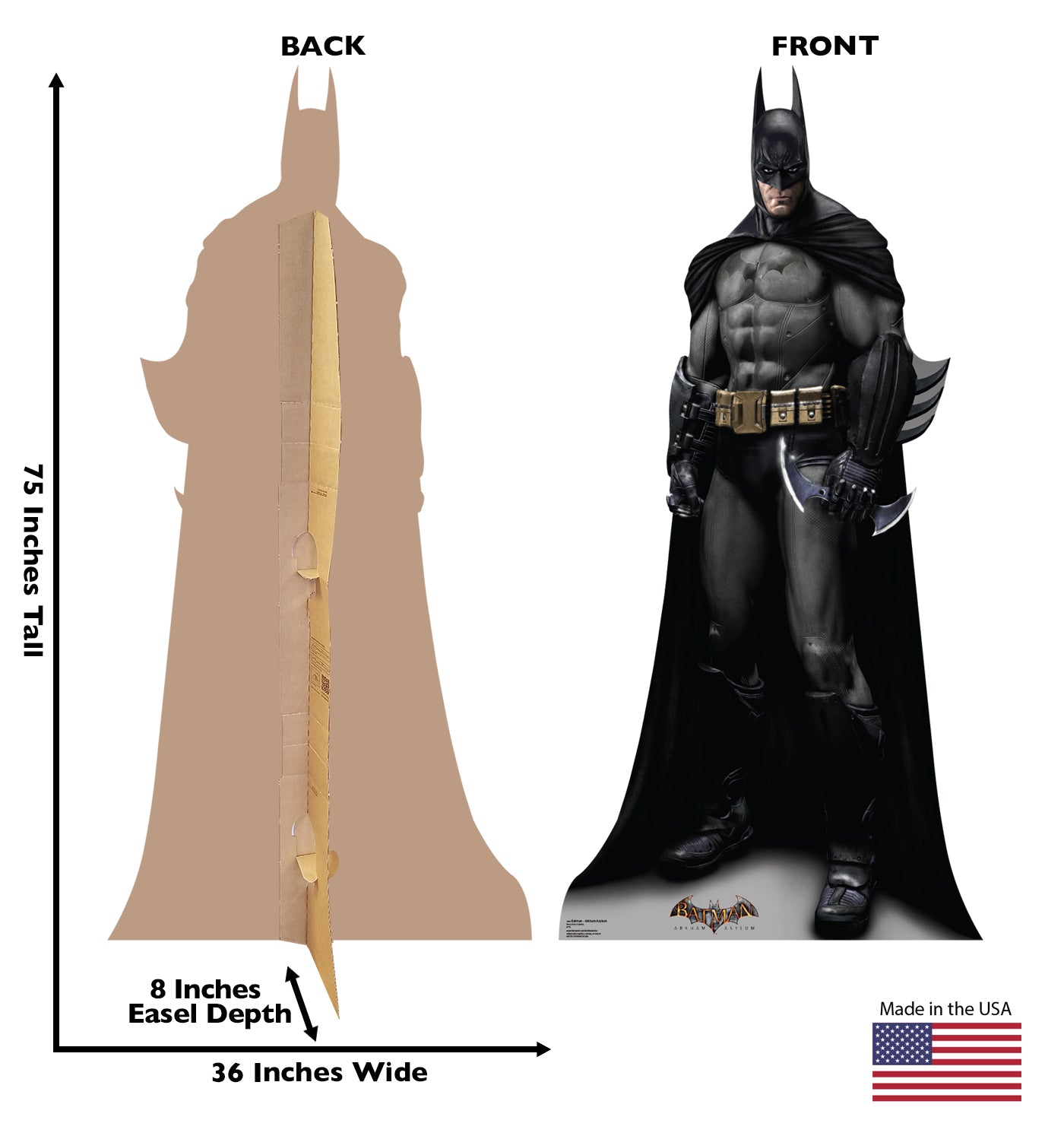 Life-size Batman Arkham Asylum Cardboard Cutout - All Cutouts