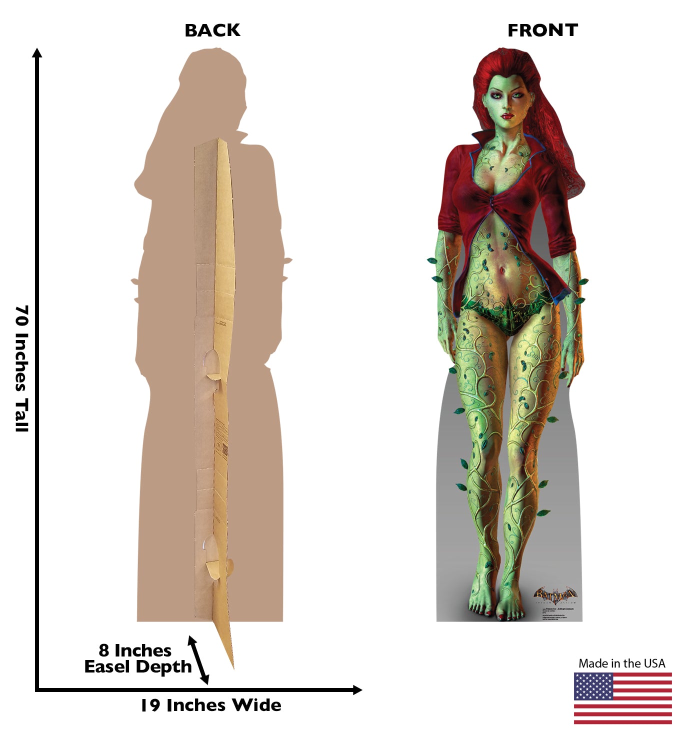 Life-size Poison Ivy Arkham Asylum Cardboard Cutout - All Cutouts
