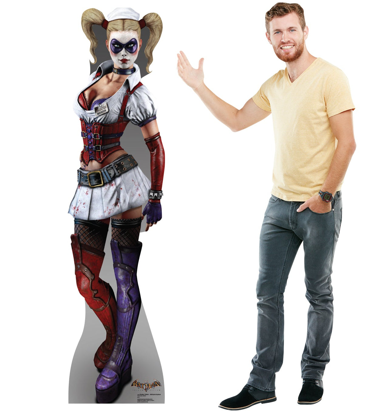 Life-size Harley Quinn Arkham Asylum Cardboard Cutout - All Cutouts