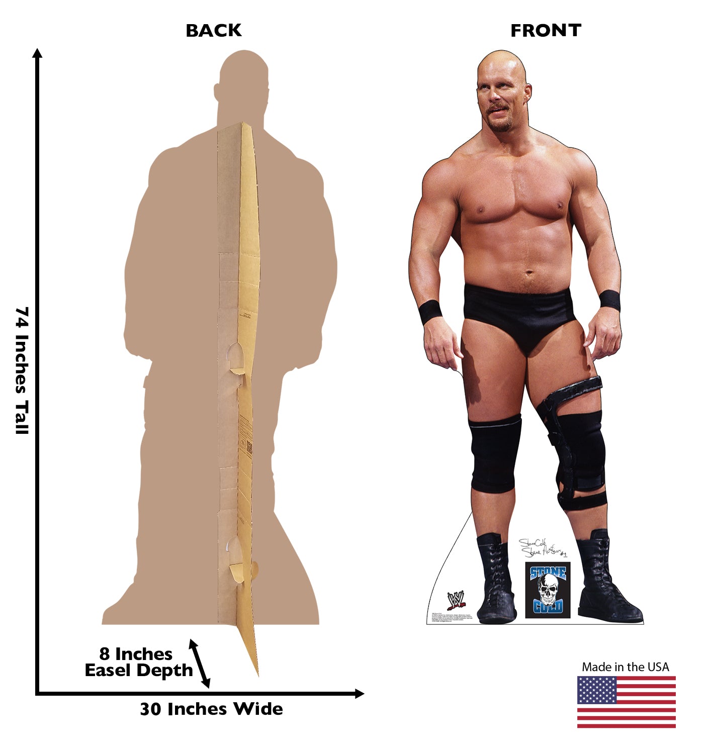 Life-size Stone Cold WWE Cardboard Cutout - All Cutouts