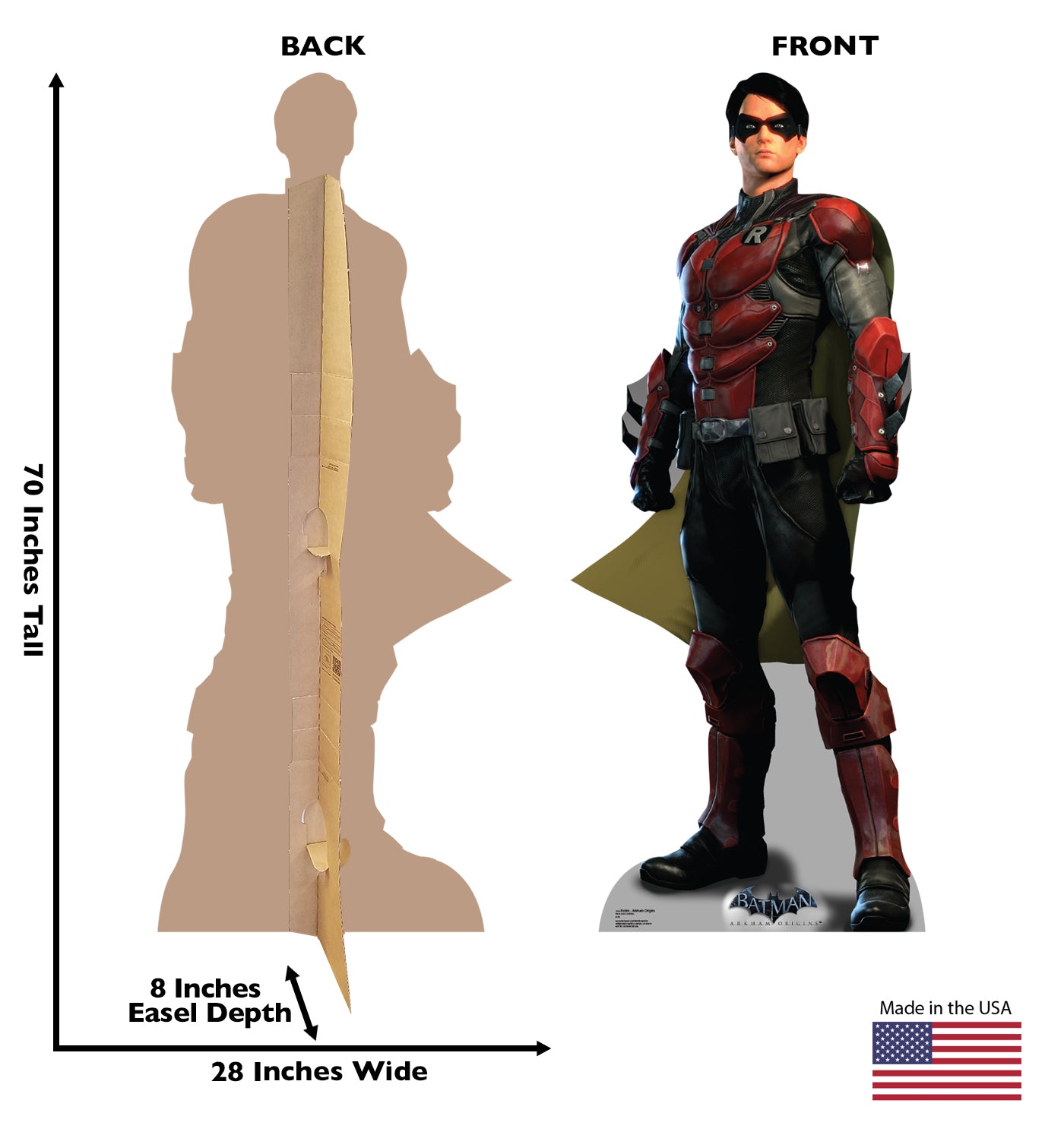 Life-size Robin Arkham Origins Cardboard Cutout - All Cutouts
