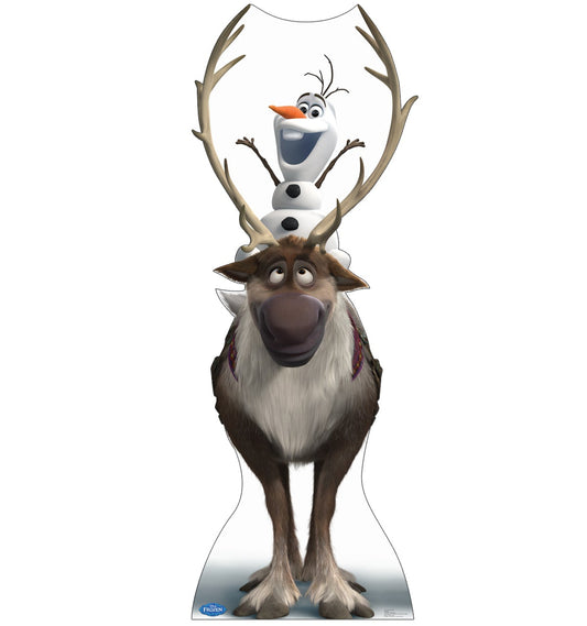 Life-size Sven and Olaf Disney's Frozen Cardboard Cutout - All Cutouts