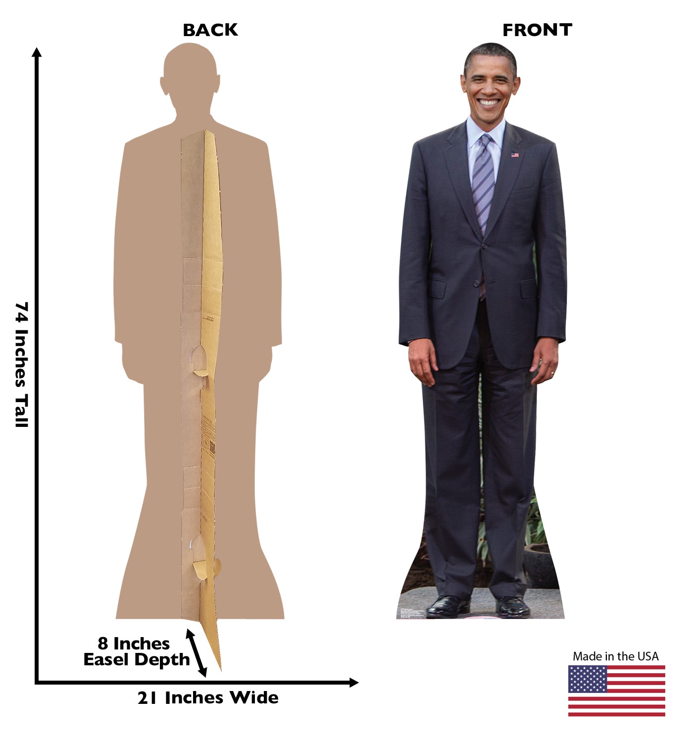 Life-size President Obama Cardboard Cutout - All Cutouts