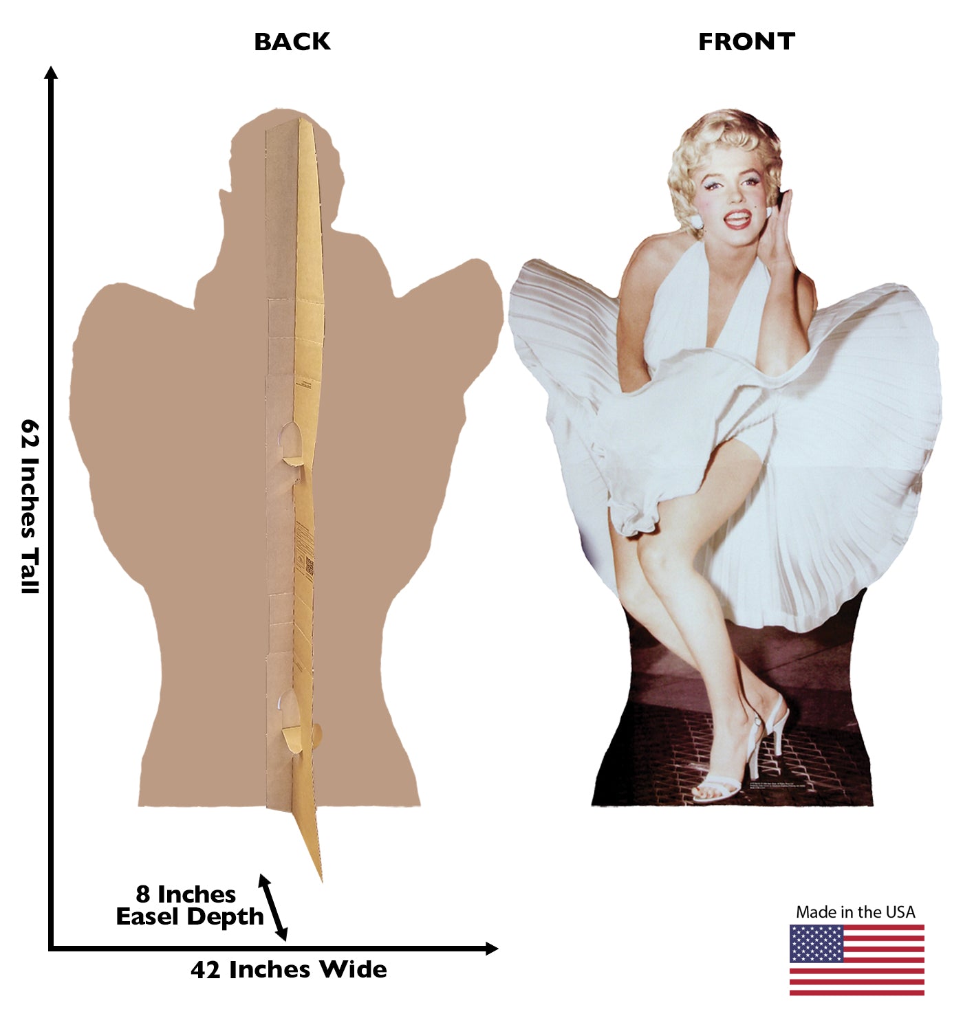 Life-size Marilyn Monroe 7 Year Itch Cardboard Cutout - All Cutouts