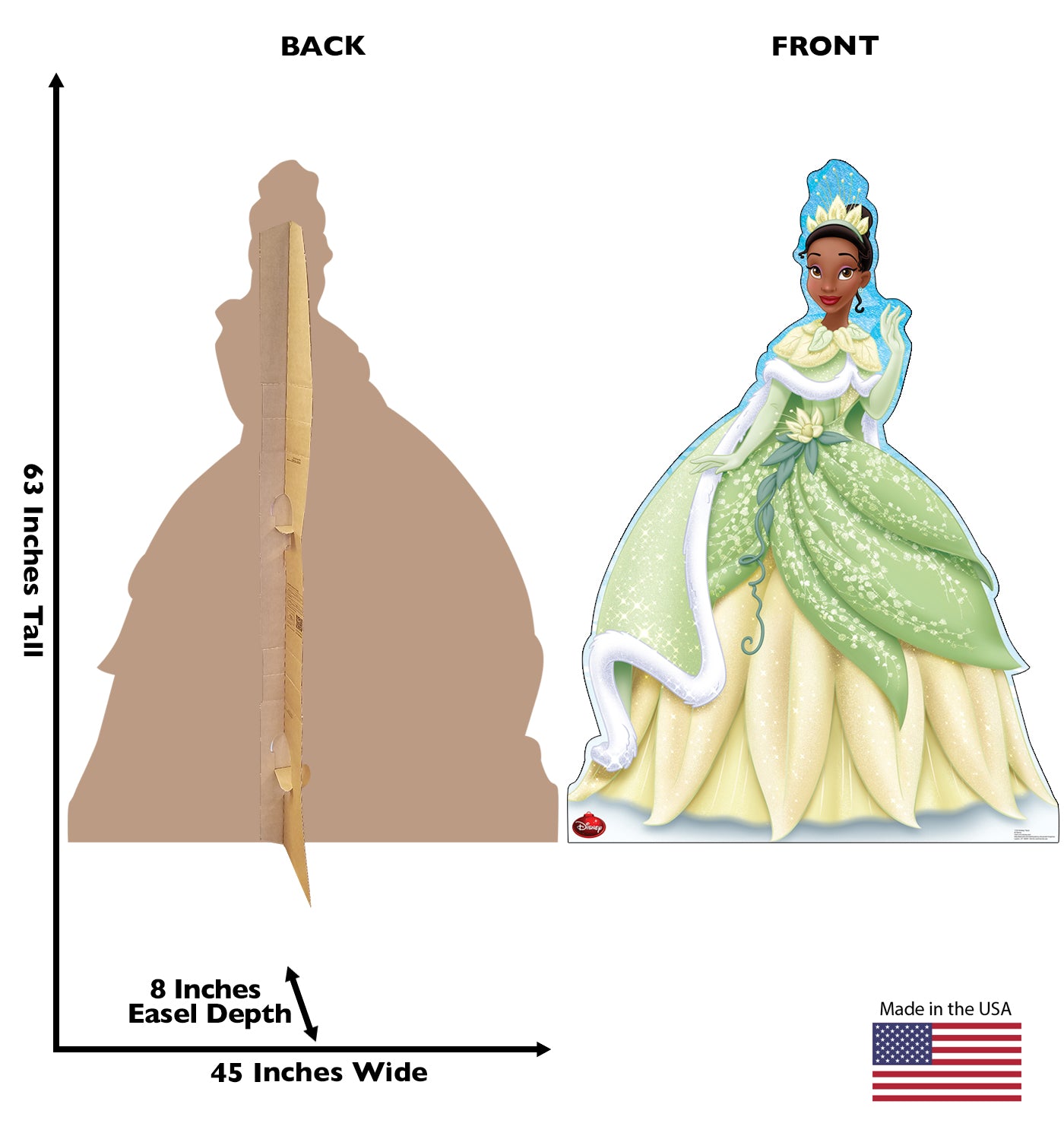 Life-size Holiday Tiana Limited Edition Cardboard Cutout - All Cutouts