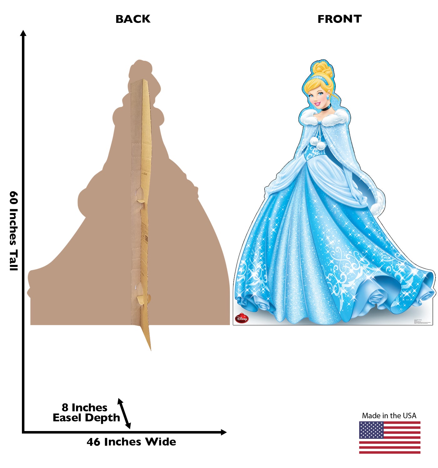 Life-size Holiday Cinderella Limited Cardboard Cutout - All Cutouts