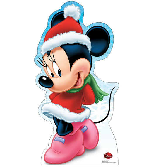 Life-size Holiday Minnie Mouse Limited Time Cardboard Cutout - All Cutouts
