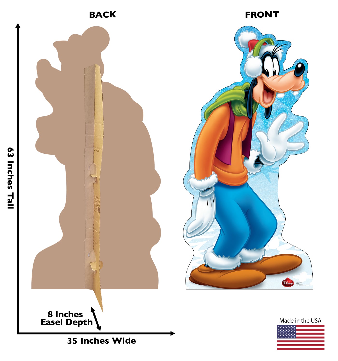 Life-size Holiday Goofy - Limited Time Edition Cardboard Standup - All Cutouts