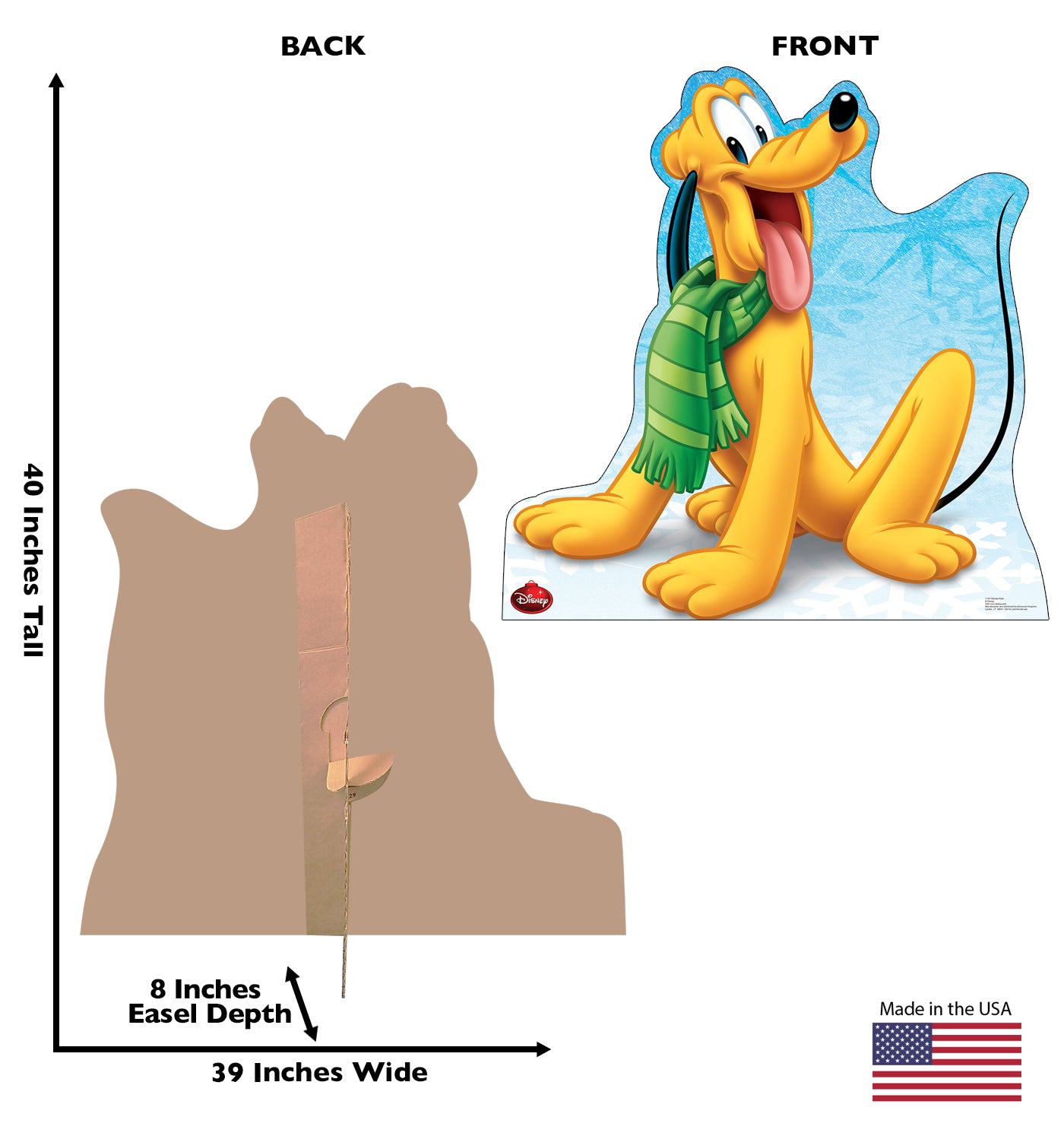 Life-size Holiday Pluto Limited Edition Cardboard Cutout - All Cutouts
