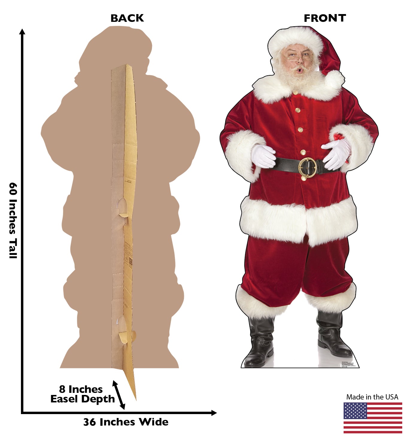 Ho! Ho! Santa Life-size Cardboard Standup - All Cutouts