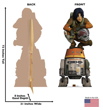 Life-size Ezra and Chopper Star Wars Rebels Cardboard Cutout - All Cutouts