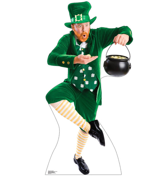 Life-size Leprechaun Pot of Gold Cardboard Cutout - All Cutouts
