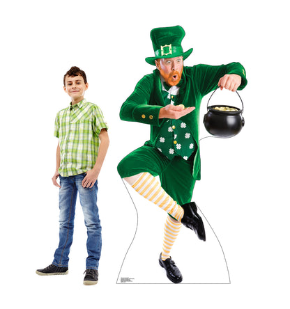 Life-size Leprechaun Pot of Gold Cardboard Cutout - All Cutouts