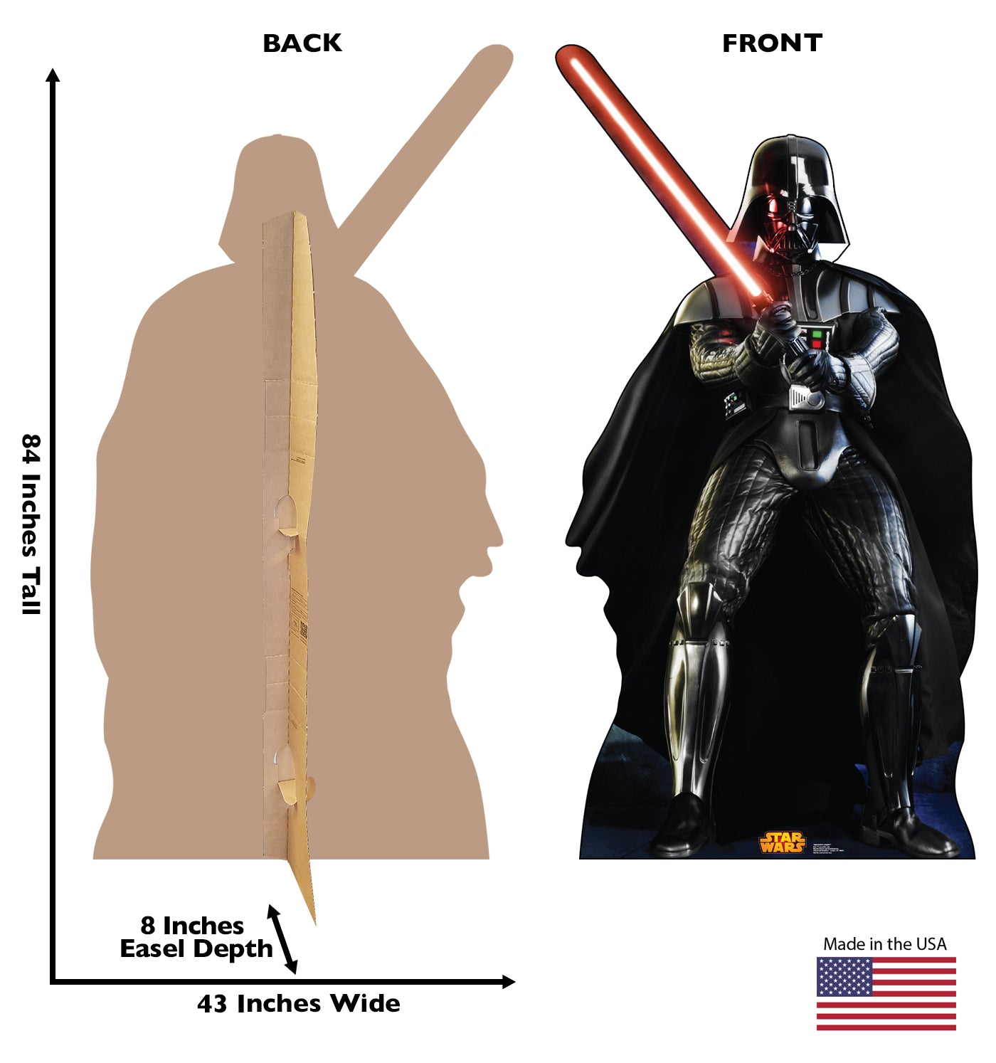 Life-size Darth Vader Retouched Cardboard Cutout - All Cutouts