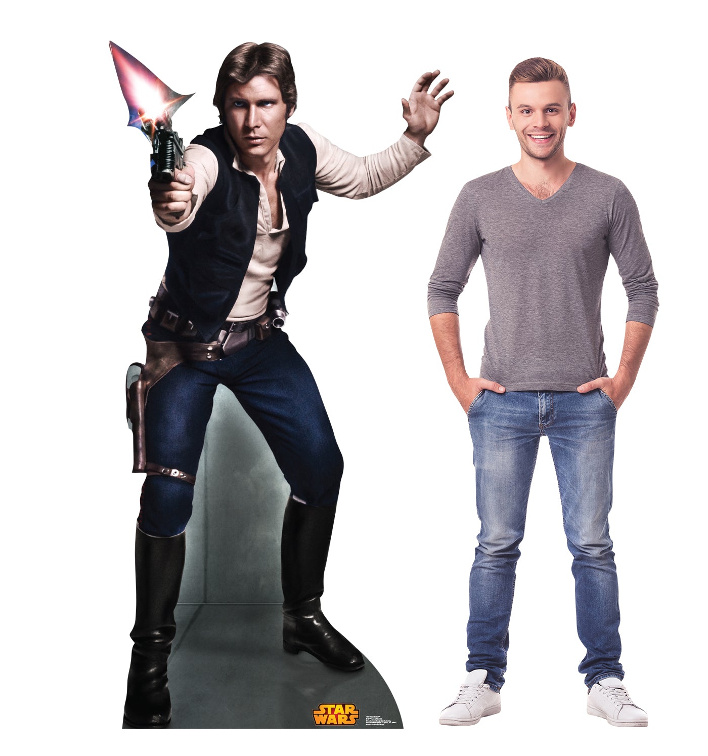 Life-size Han Solo Retouched Cardboard Cutout - All Cutouts