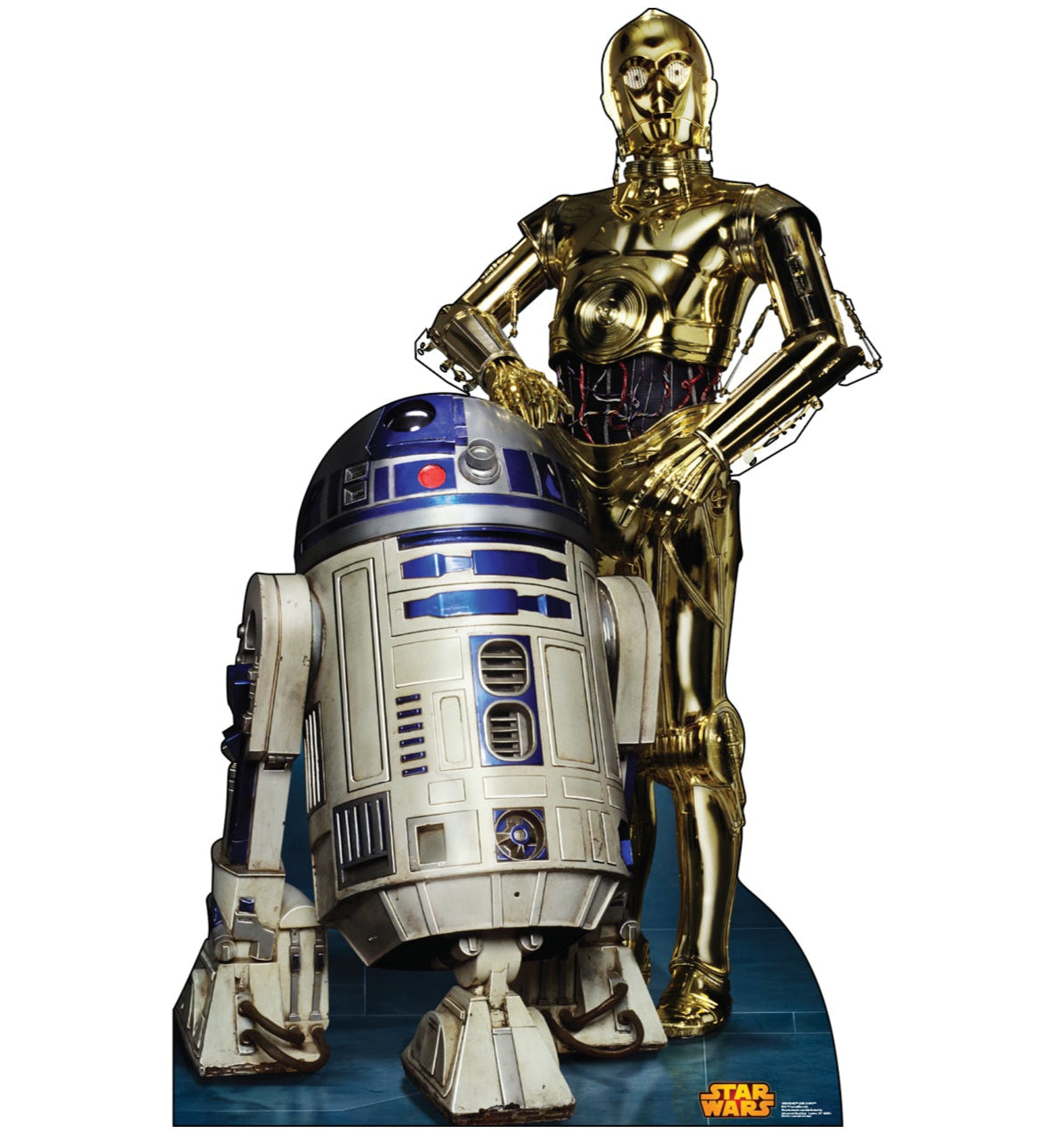 Life-size R2-D2 and C-3PO Retouched Cardboard Cutout - All Cutouts