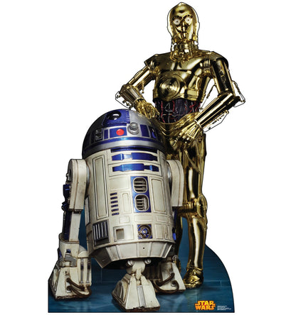 Life-size R2-D2 and C-3PO Retouched Cardboard Cutout - All Cutouts