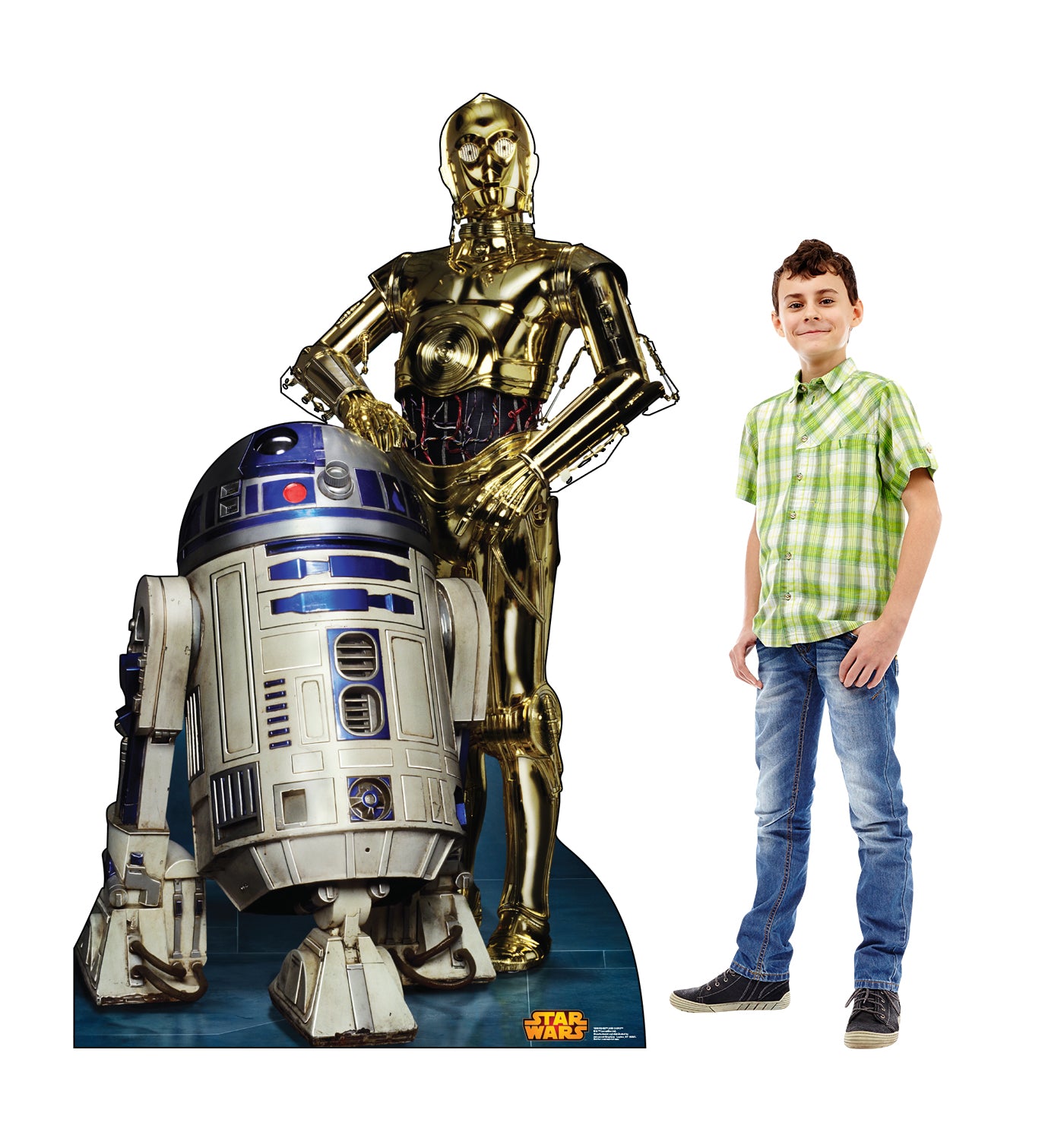Life-size R2-D2 and C-3PO Retouched Cardboard Cutout - All Cutouts