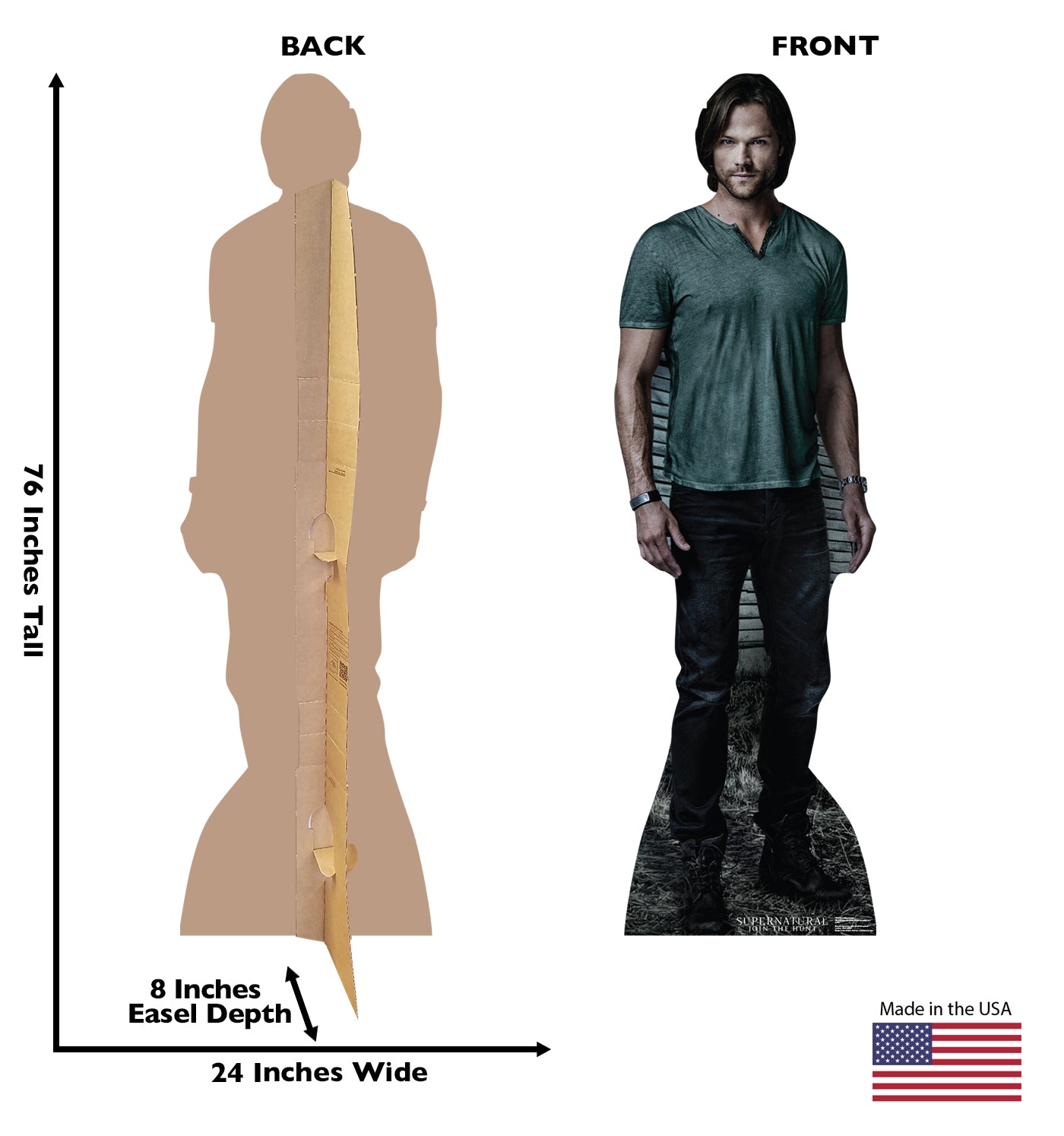 Life-size Sam Winchester Supernatural Cardboard Cutout - All Cutouts