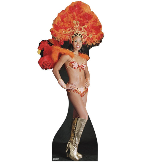 Life-size Vegas Show Girl Cardboard Cutout Standup - All Cutouts