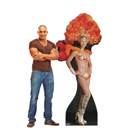 Life-size Vegas Show Girl Cardboard Cutout Standup - All Cutouts