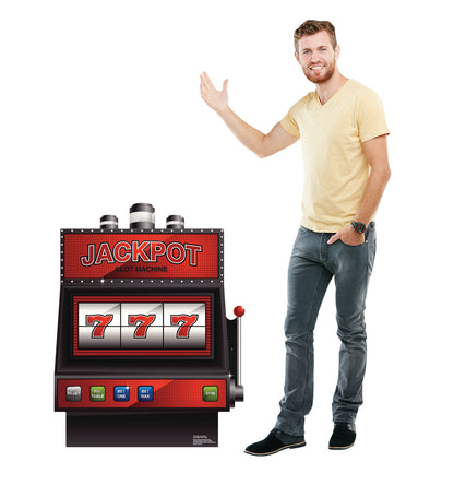 Life-size Vegas Slot Machine Cardboard Cutout - All Cutouts