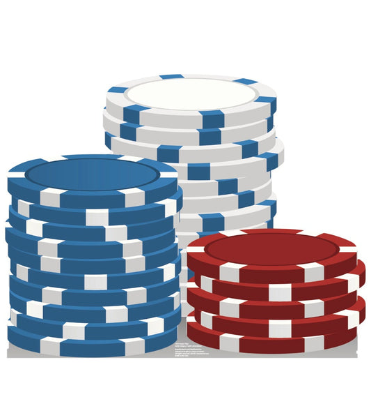 Life-size Vegas Chips Cardboard Standup - All Cutouts