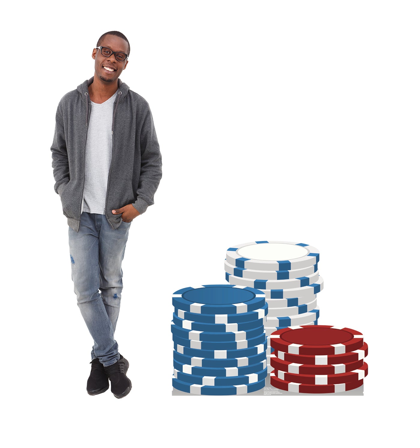 Life-size Vegas Chips Cardboard Standup - All Cutouts