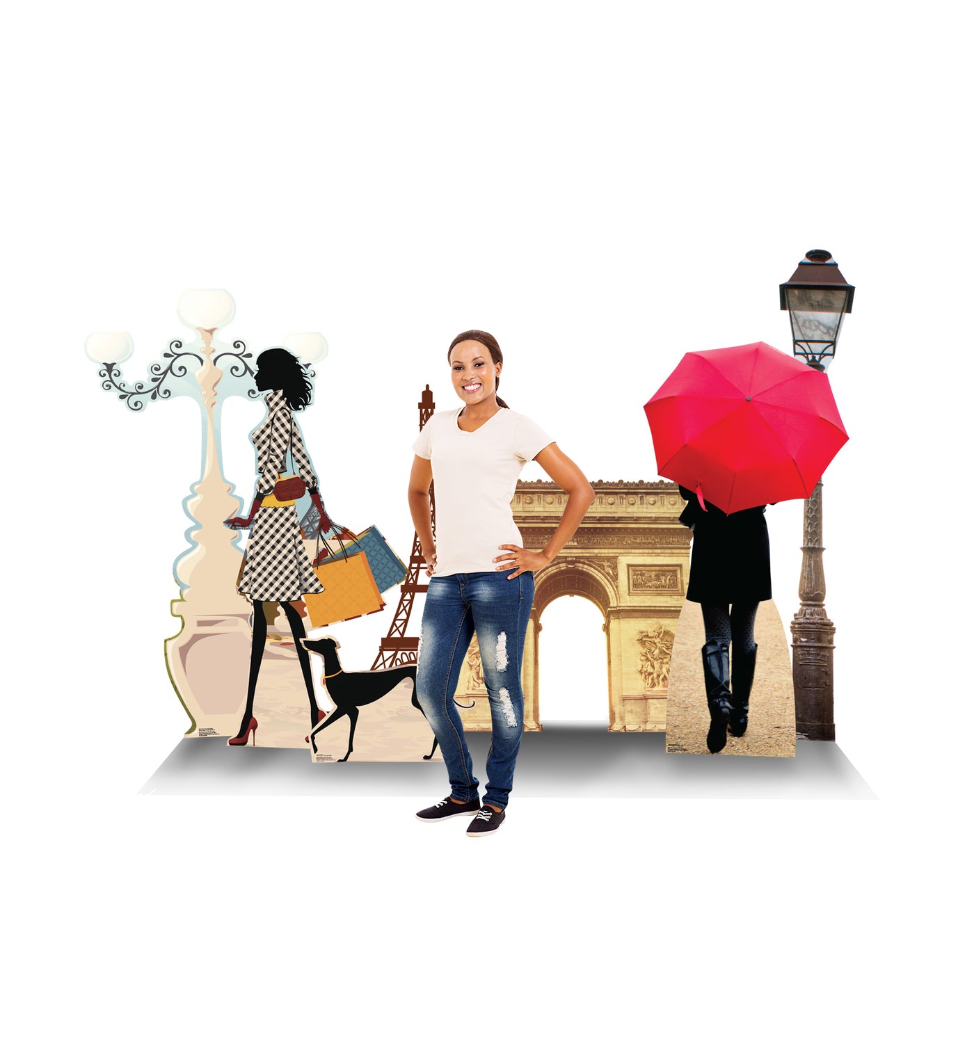 Paris-Themed Party Set Life-Size Cardboard Cutout - All Cutouts