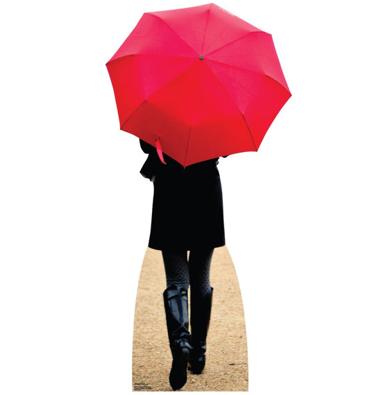 Life-size Paris Red Umbrella Cardboard Cutout - All Cutouts