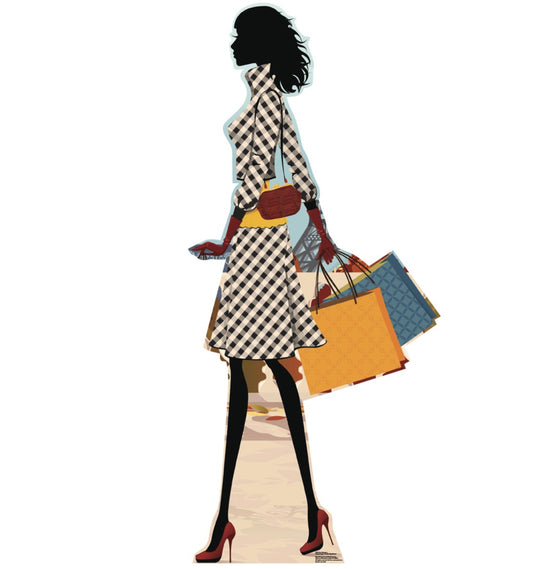 Life-size Paris Shopper Cardboard Standup - All Cutouts
