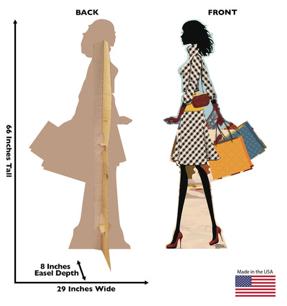 Life-size Paris Shopper Cardboard Standup - All Cutouts
