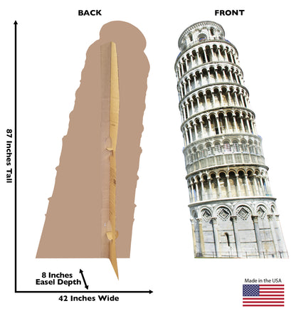Life-size Italy Leaning Tower of Pisa Cardboard Cutout - All Cutouts