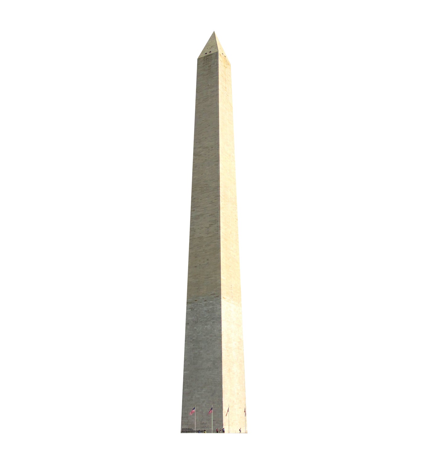 Life-size Washington Monument Cardboard Cutout