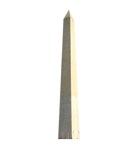 Life-size Washington Monument Cardboard Cutout