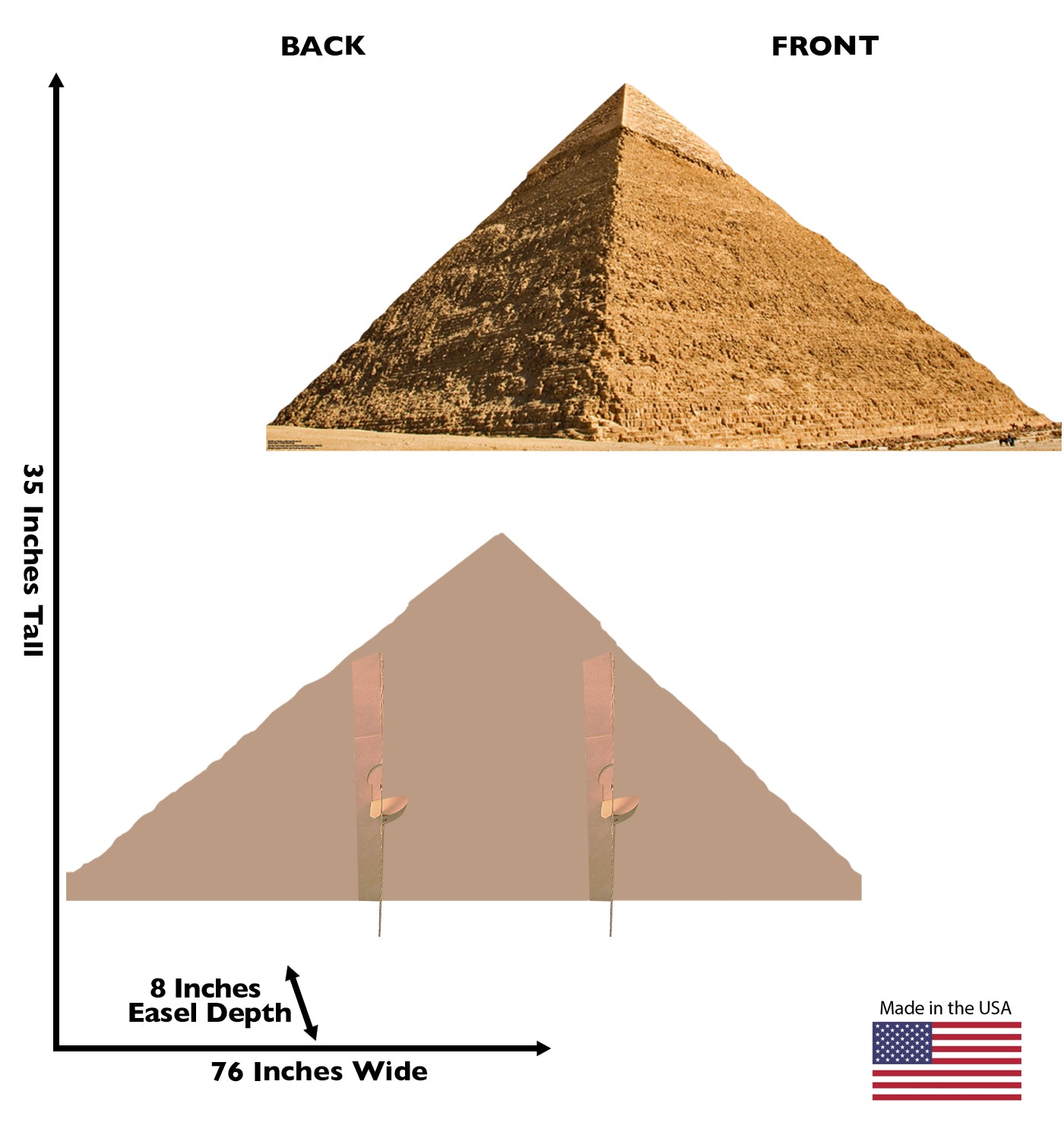 Egyptian Pyramid of Chephren Cardboard Cutout - All Cutouts