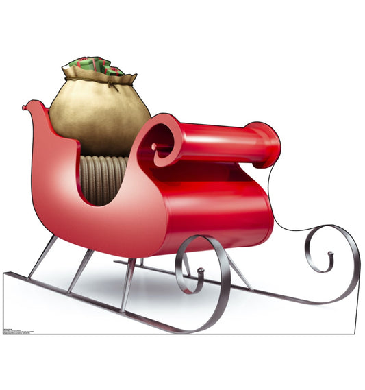 Life-size Santa's Sleigh Cardboard Standup - All Cutouts