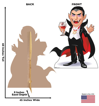 Life-size Cartoon Dracula Cardboard Cutout - All Cutouts