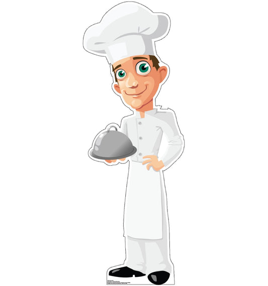 Life-size Cartoon Chef Cardboard Standup - All Cutouts
