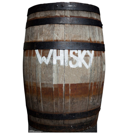 Life-size Whiskey Barrel Cardboard Standup - All Cutouts