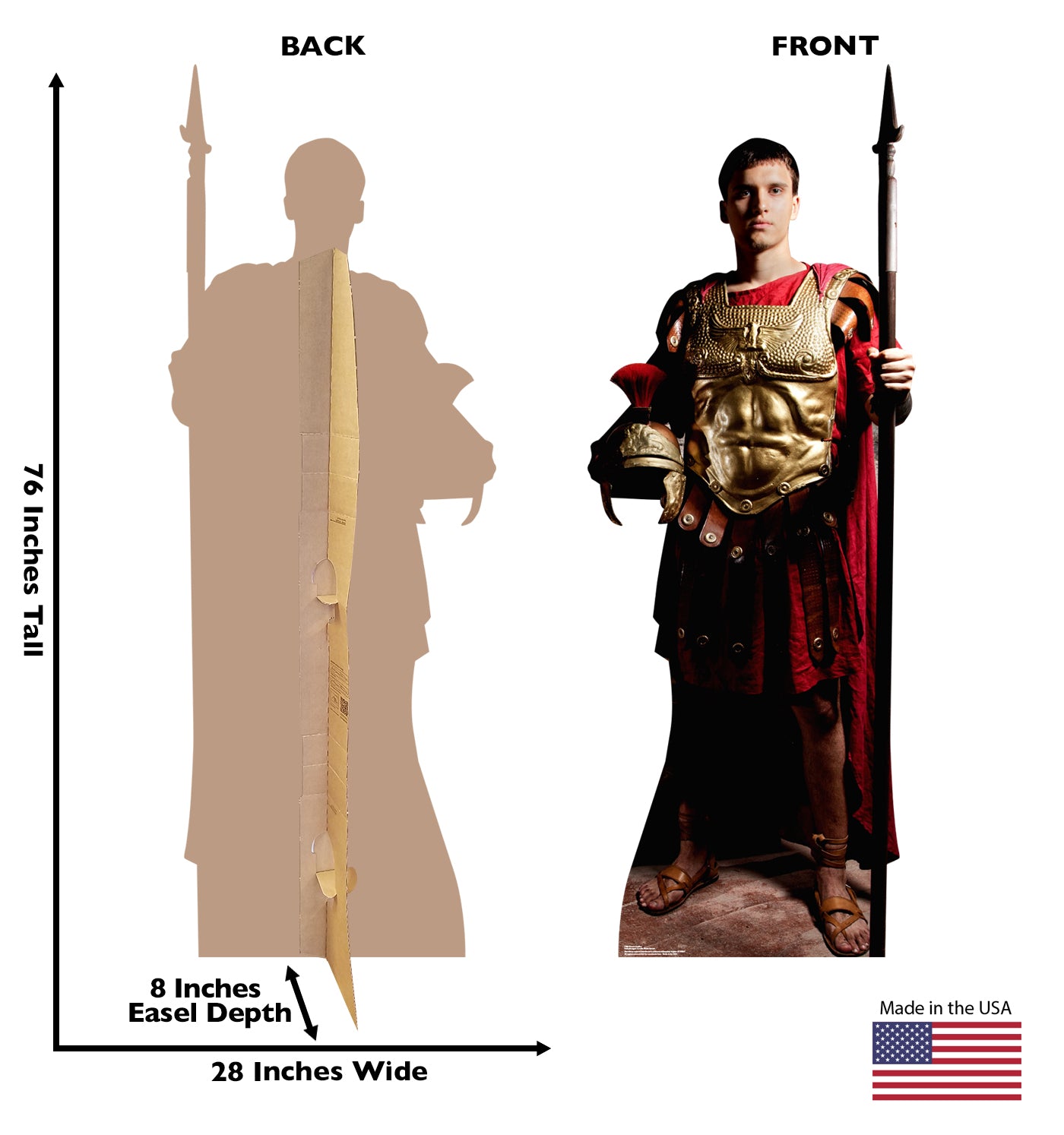 Life-size Roman Soldier Cardboard Standup - All Cutouts