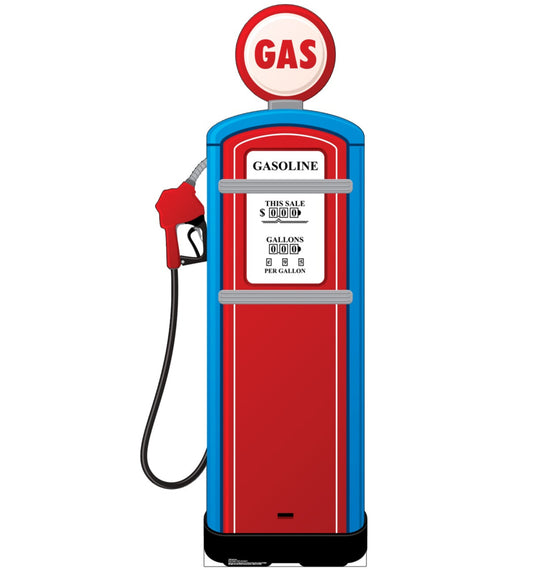 Life-size Gas Pump Cardboard Standup - All Cutouts