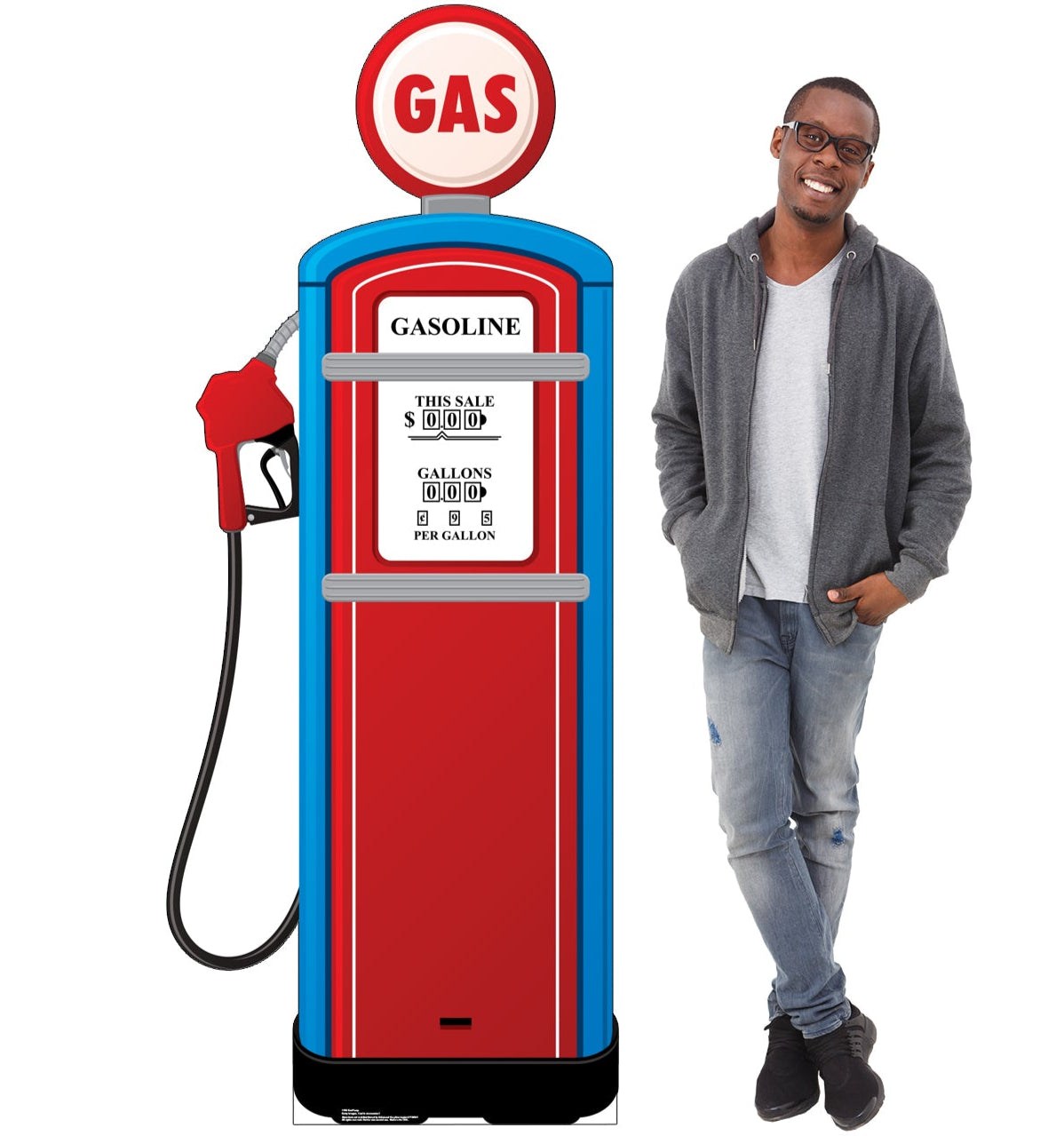 Life-size Gas Pump Cardboard Standup - All Cutouts