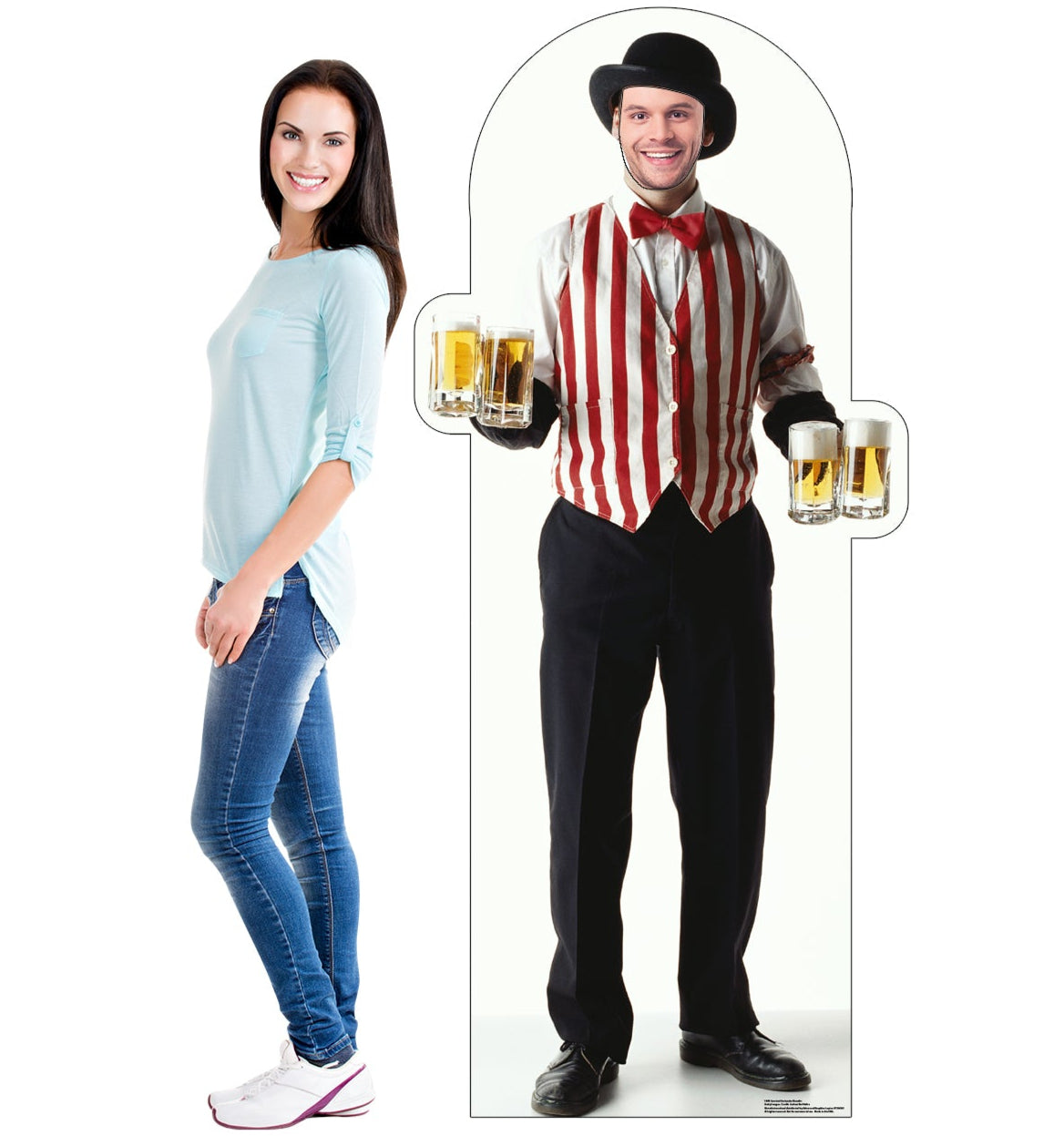 Life-size Carnival Bartender Stand-in Cardboard Standup - All Cutouts