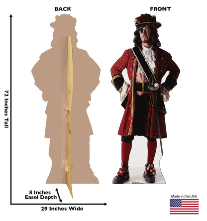 Life-size One Eyed Pirate Cardboard Cutout - All Cutouts