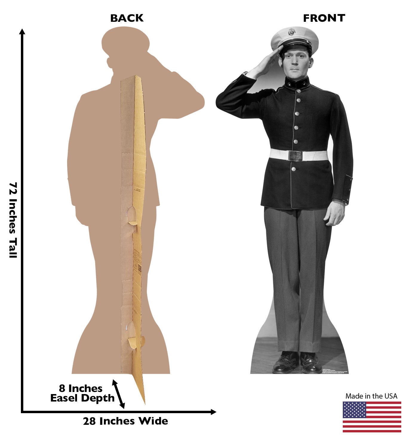Life-size WWII US Marine Cardboard Standup - All Cutouts