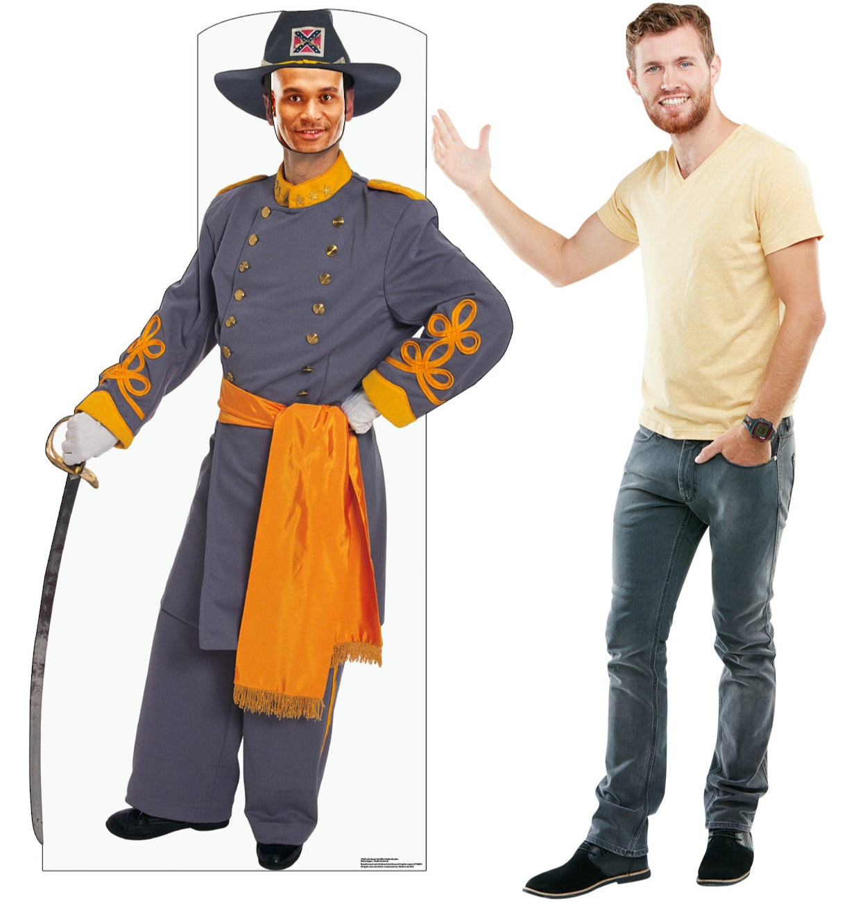 Life-size Confederate Civil War Soldier Stand-in Cardboard Standup - All Cutouts