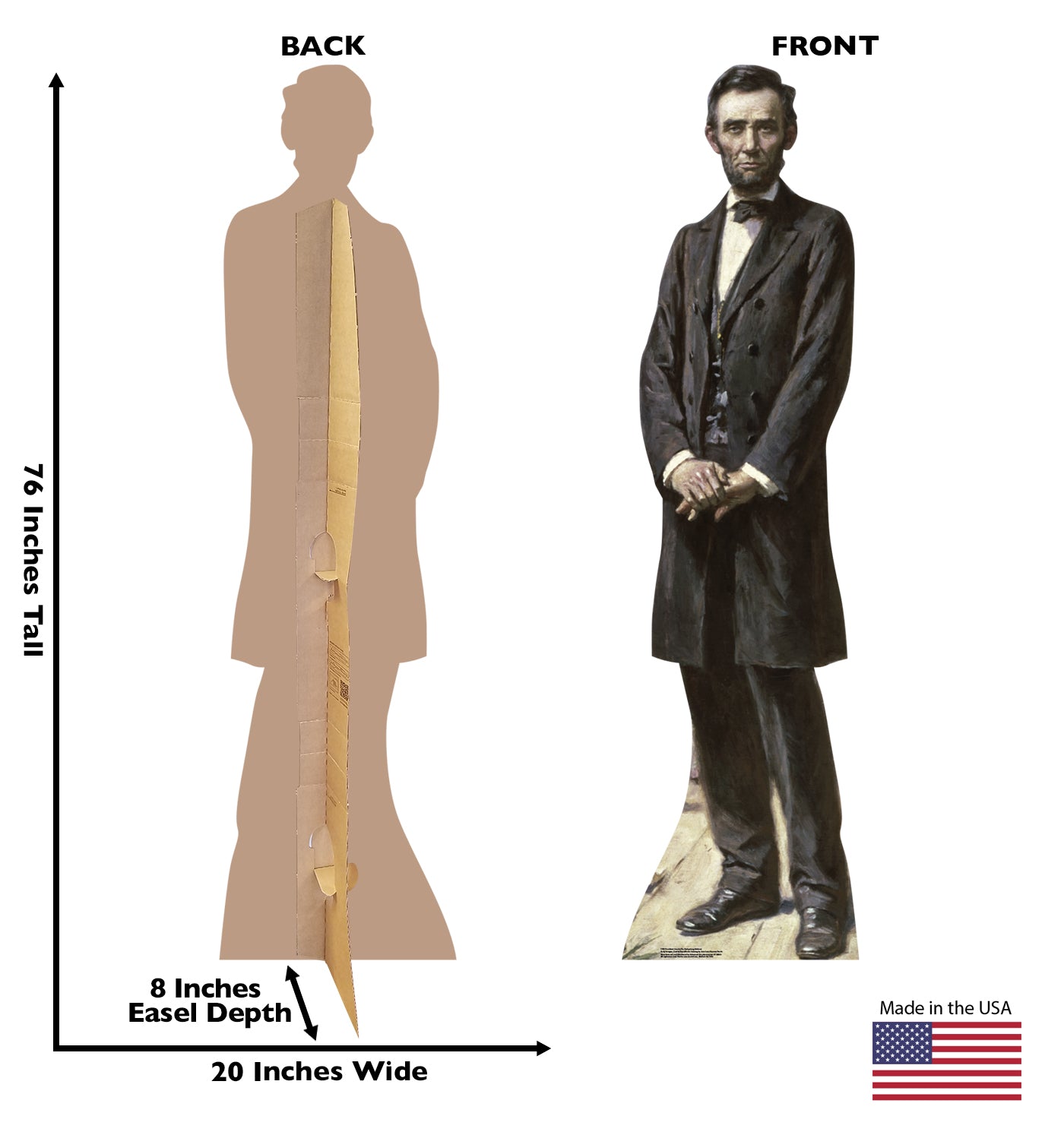 Life-size President Lincoln Gettysburg Cardboard Cutout - All Cutouts